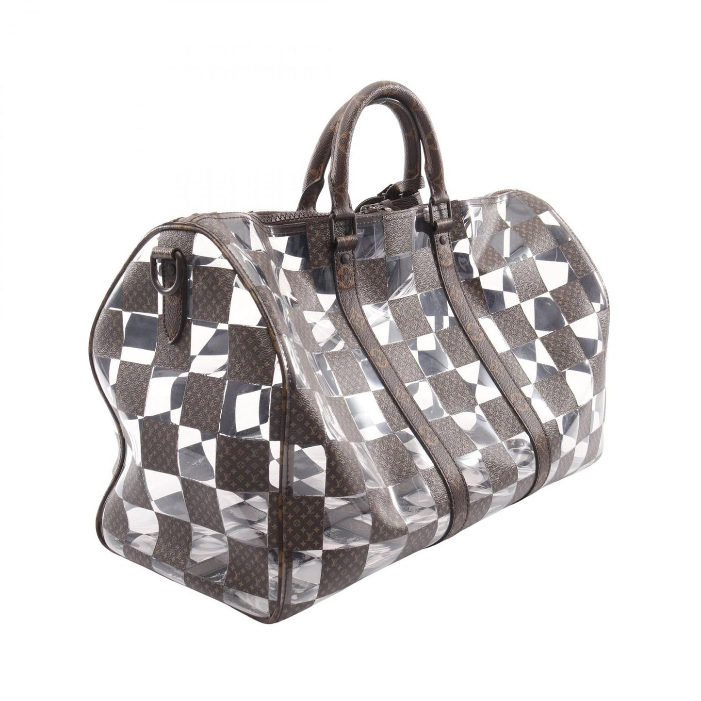 Louis Vuitton Boston Bag Keepall Bandouliere 50 Monogram Chess Canvas — view 2