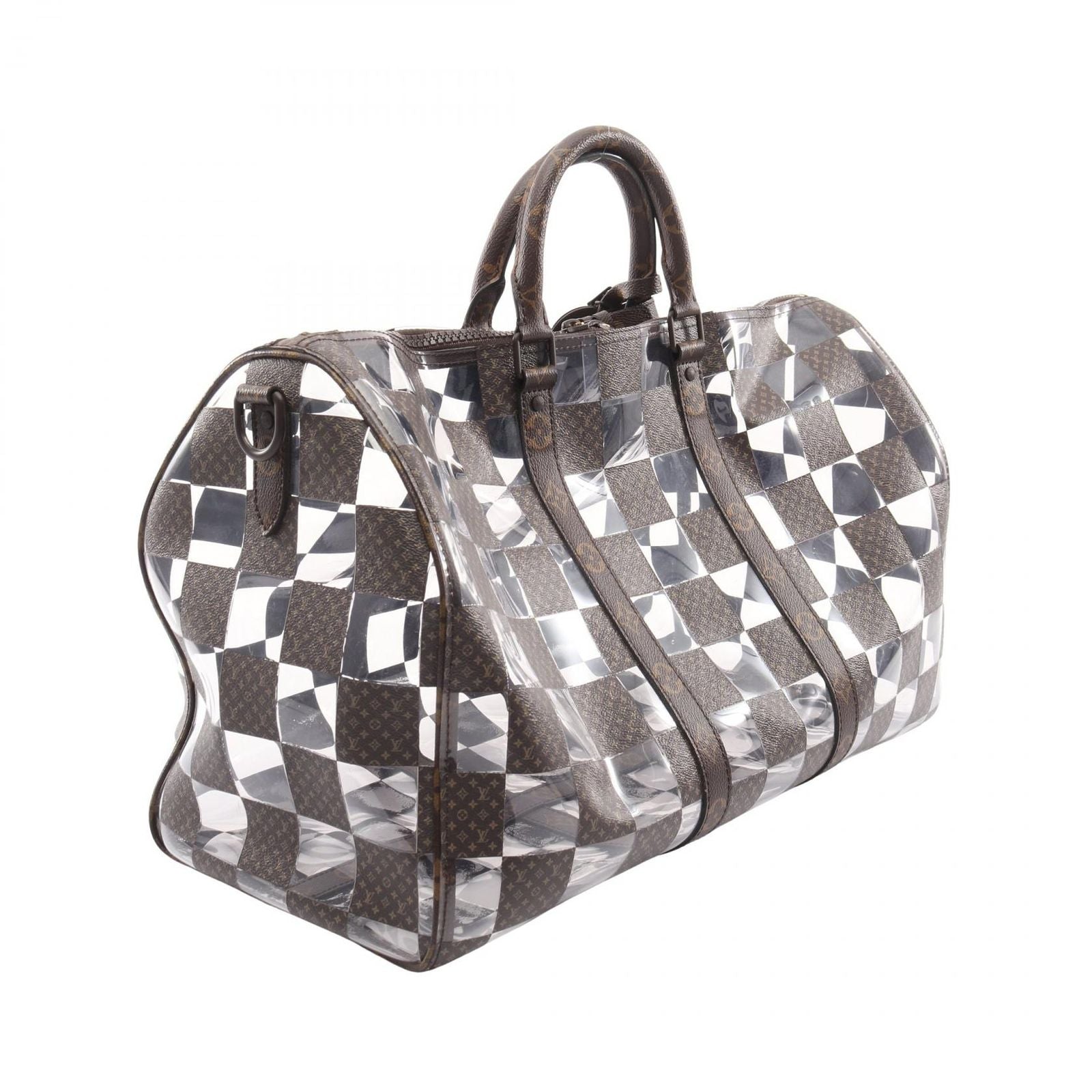 Louis Vuitton Boston Bag Keepall Bandouliere 50 Monogram Chess Canvas — view 2