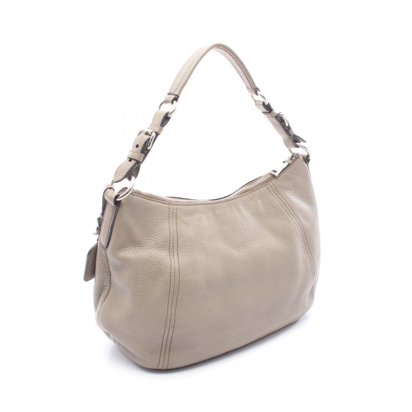 Prada Shoulder Bag Gray Leather — view 2