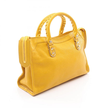 Balenciaga Handbag Classic Metallic Edge City Yellow Leather — view 2