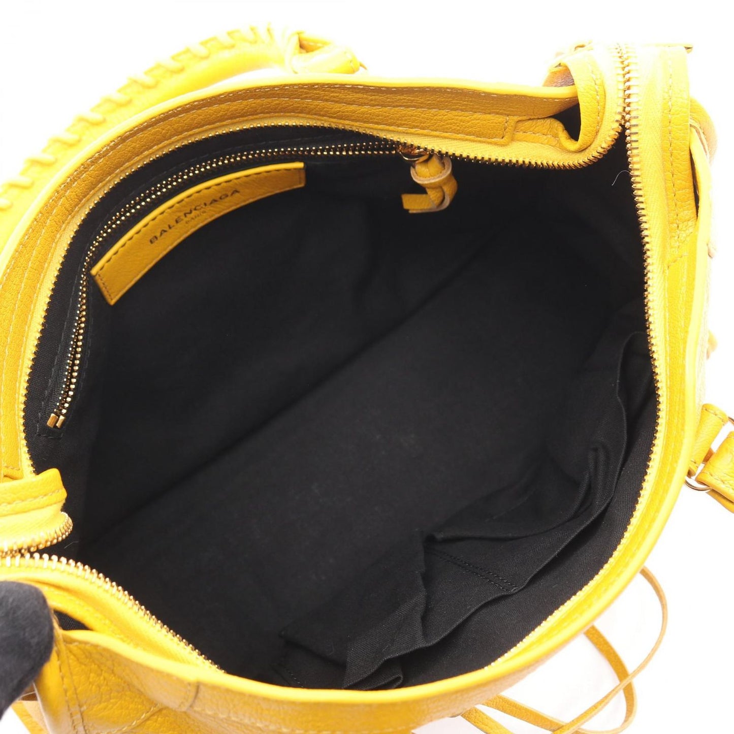 Balenciaga Handbag Classic Metallic Edge City Yellow Leather — view 3