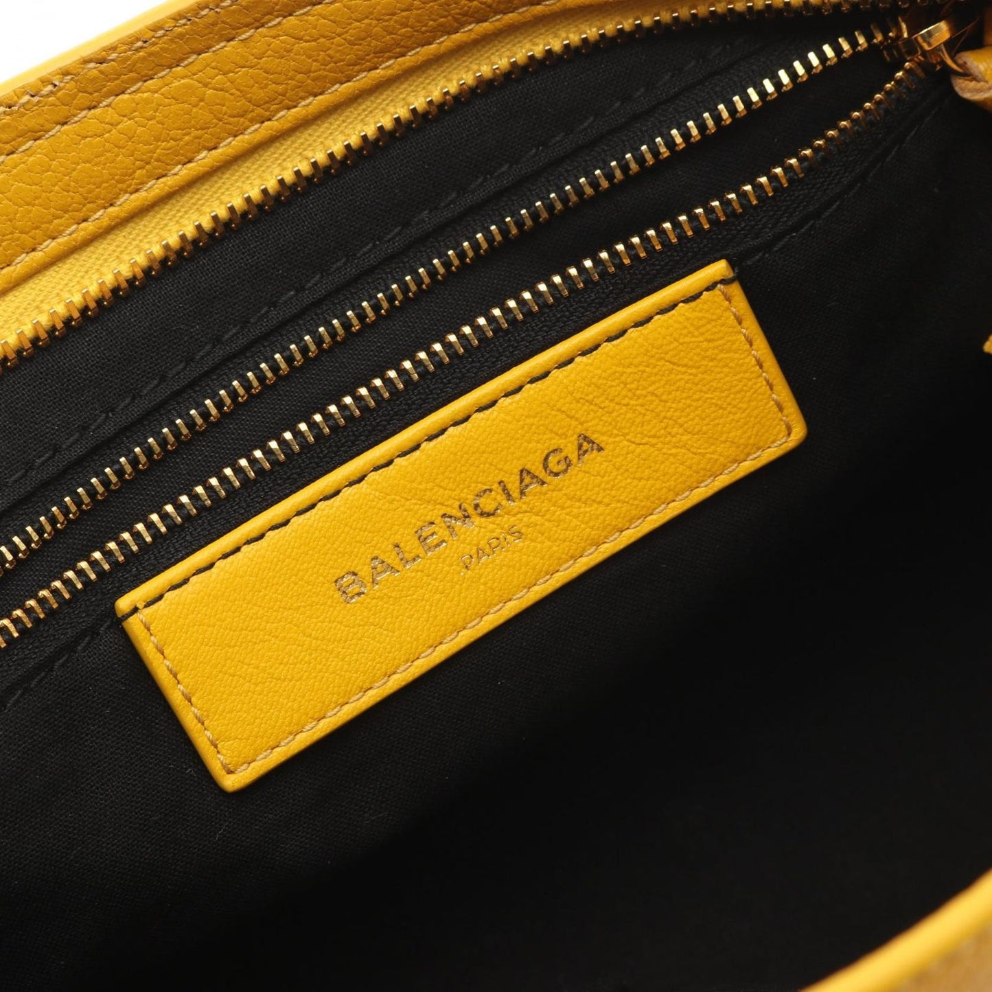 Balenciaga Handbag Classic Metallic Edge City Yellow Leather — view 4