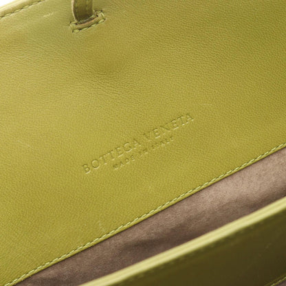 Bottega Veneta Tote Intrecciato Handbag Yellow Green Leather — view 4