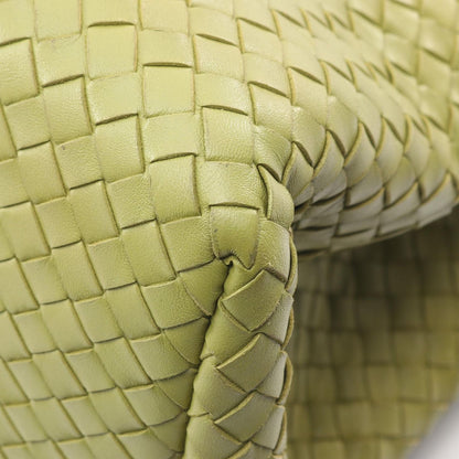 Bottega Veneta Tote Intrecciato Handbag Yellow Green Leather — view 5