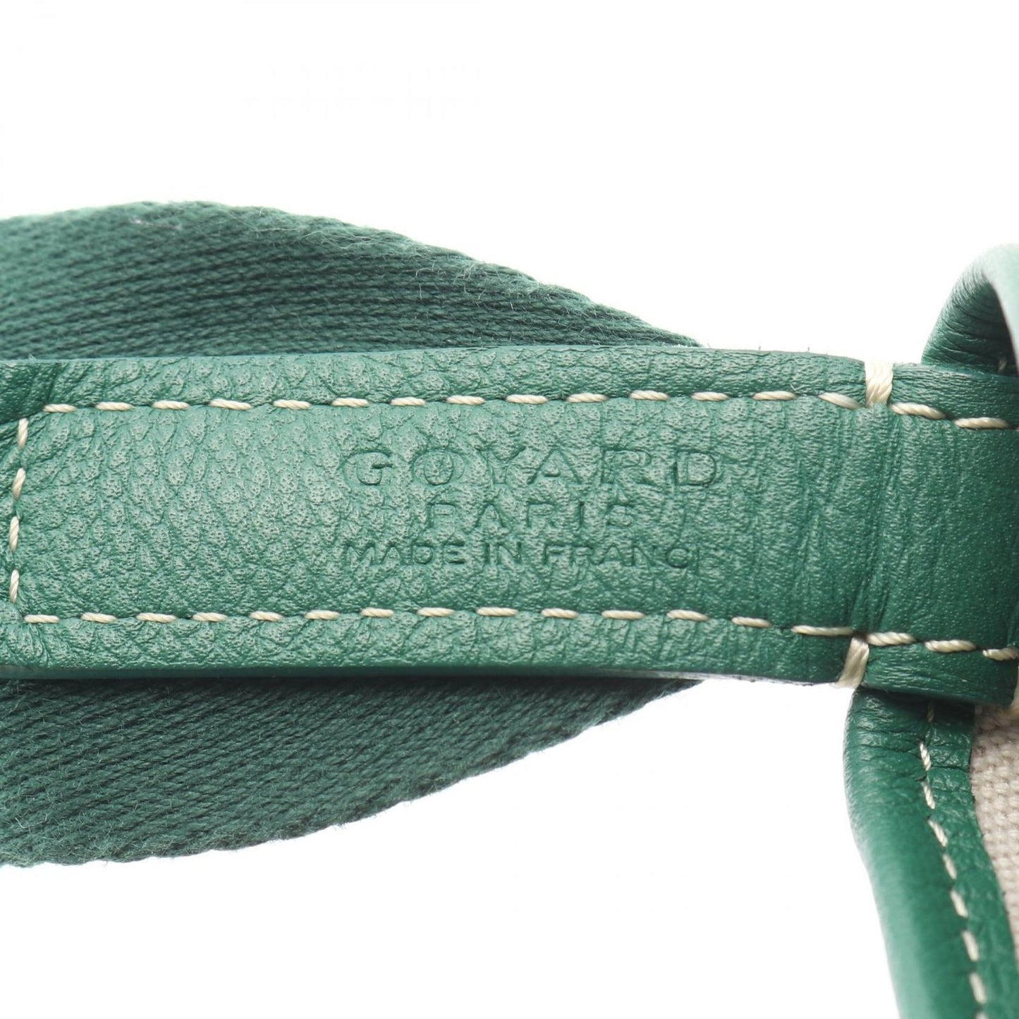 Goyard Shoulder Bag Capet Chien MM Green Canvas Leather — view 4