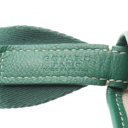 Goyard Shoulder Bag Capet Chien MM Green Canvas Leather — view 4