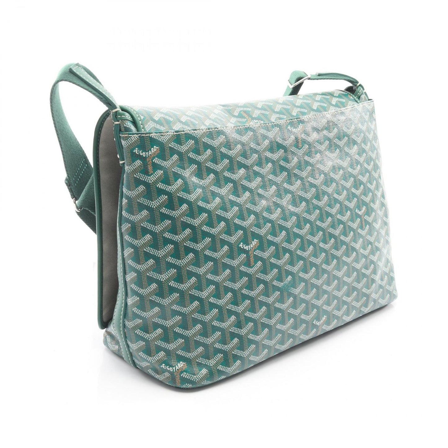 Goyard Shoulder Bag Capet Chien MM Green Canvas Leather — view 2