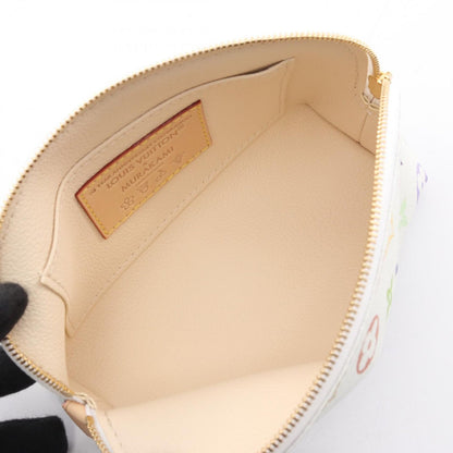 Louis Vuitton Pouch LV TM Pochette Cosmetic Monogram Multicolor Blanc Leather PM — view 3