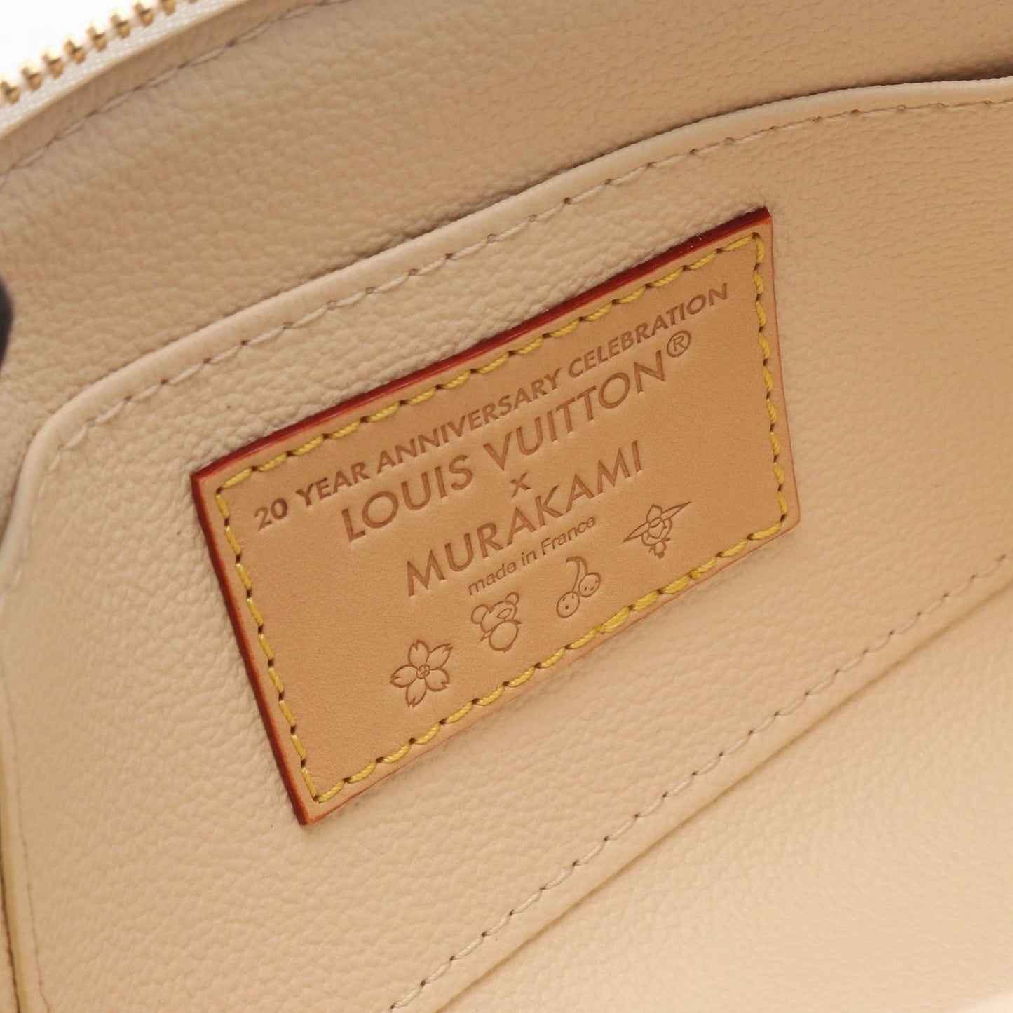 Louis Vuitton Pouch LV TM Pochette Cosmetic Monogram Multicolor Blanc Leather PM — view 4