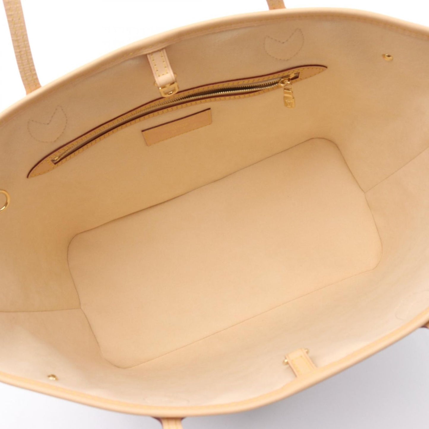 Louis Vuitton Tote LV TM Neverfull MM Monogram Multicolor Blanc Canvas Leather — view 3