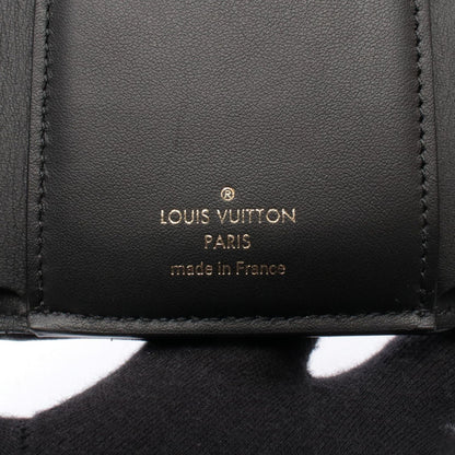 Louis Vuitton Trifold Wallet Portefeuille Capucines Compact Flower Quilted Noir — view 5