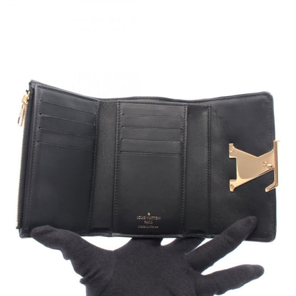 Louis Vuitton Trifold Wallet Portefeuille Capucines Compact Flower Quilted Noir — view 3