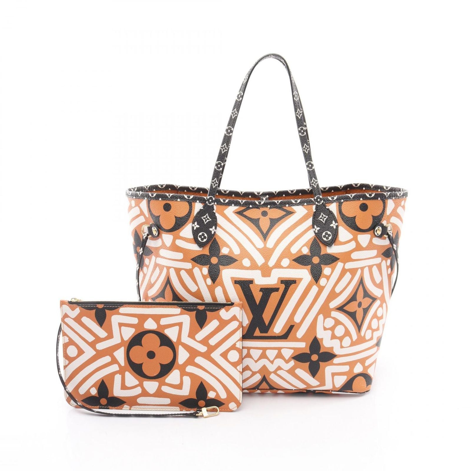 Louis Vuitton Tote Neverfull MM LV Crafty Monogram Giant Cles Mucaramel Canvas