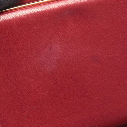 Chanel Hook Wallet CC Logo Red Leather Calf CC Clasp — view 7