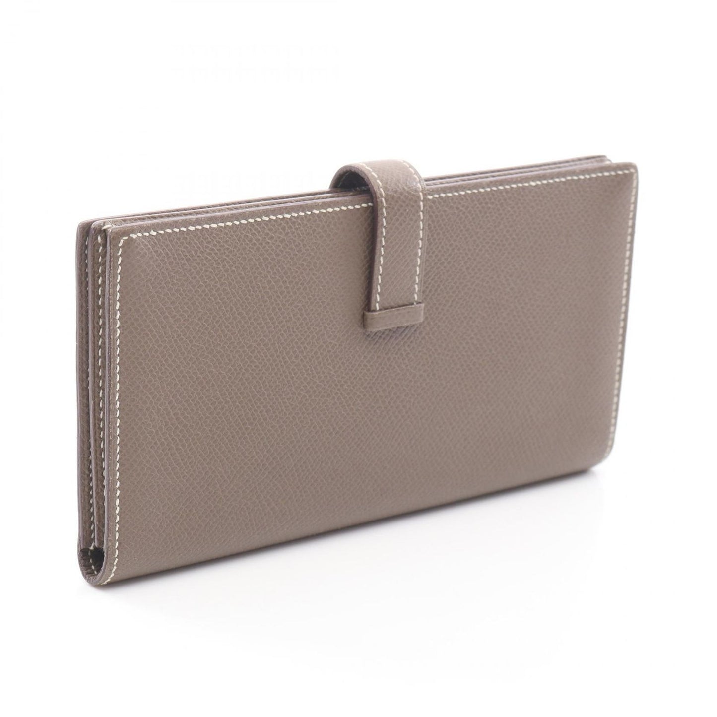 Hermes Bifold Wallet Bearn Souffle Etoupe Leather Calf — view 2