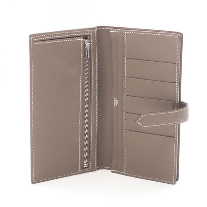 Hermes Bifold Wallet Bearn Souffle Etoupe Leather Calf — view 3
