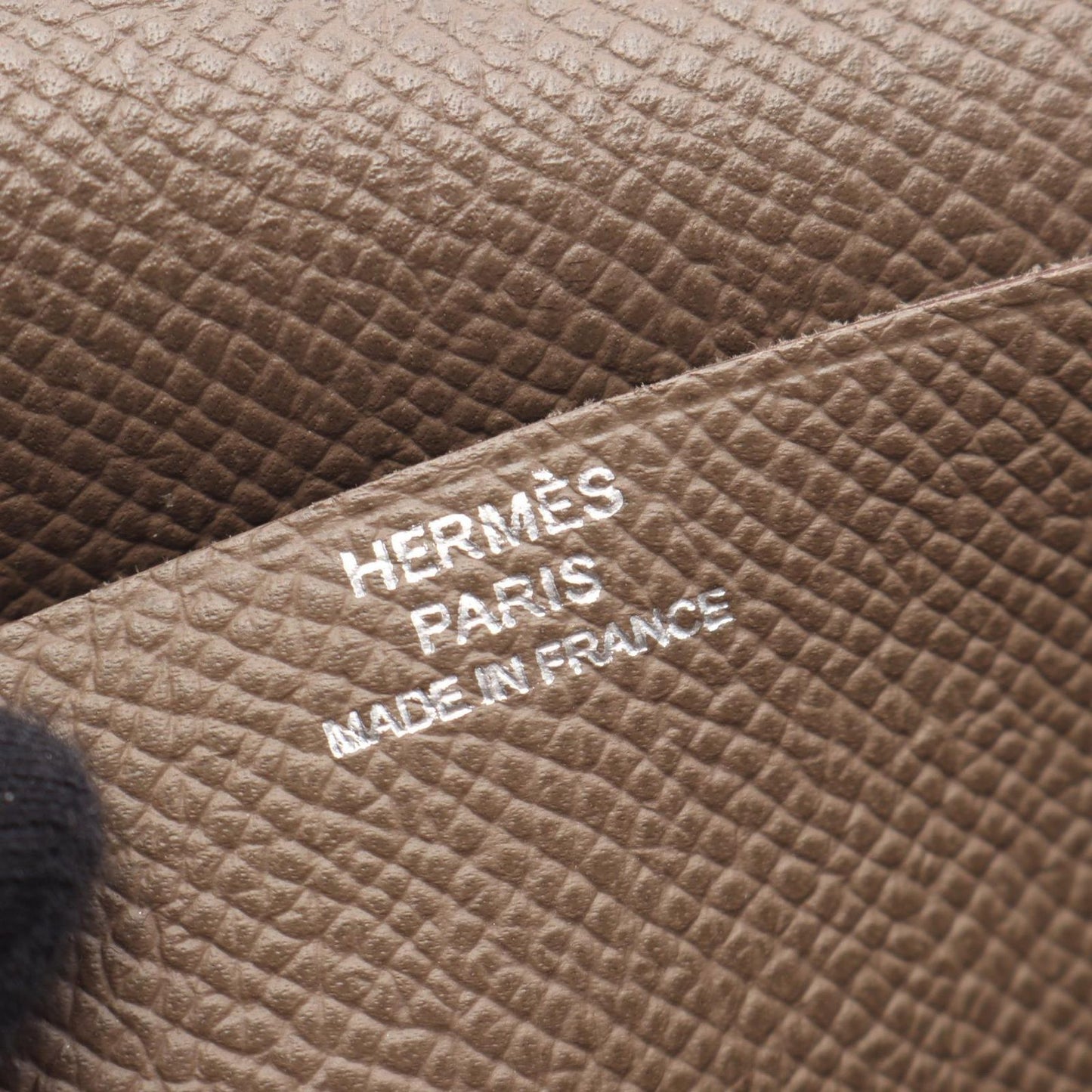 Hermes Bifold Wallet Bearn Souffle Etoupe Leather Calf — view 5