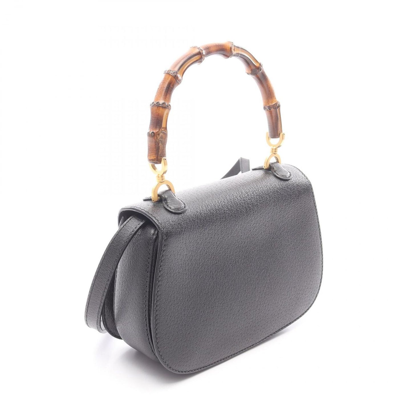 Gucci Handbag Bamboo Black Leather 2-Way — view 2
