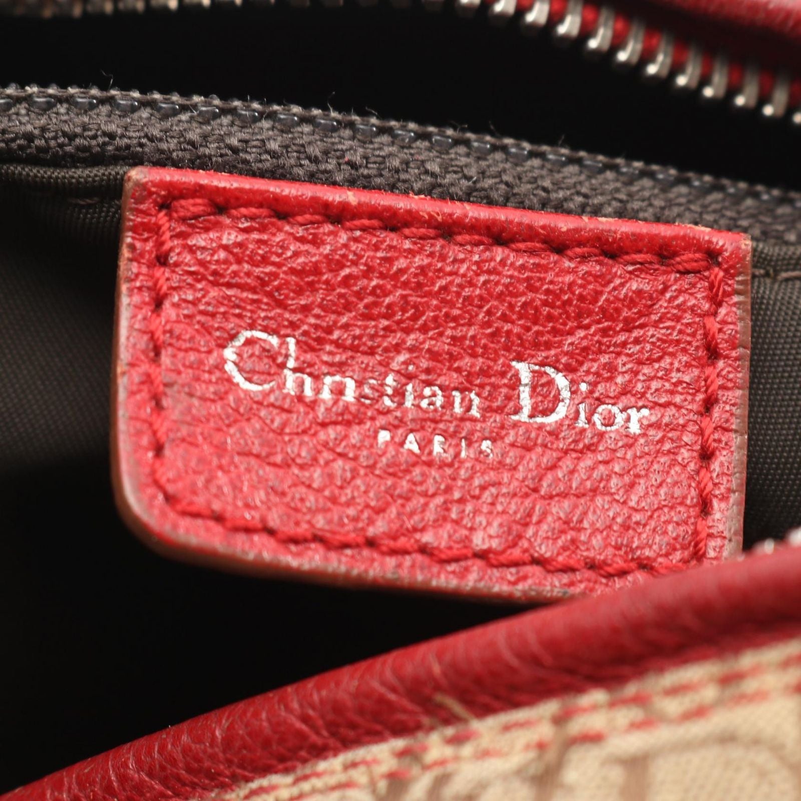 Dior Handbag Rasta Trotter Beige Canvas Leather Mini Boston — view 4