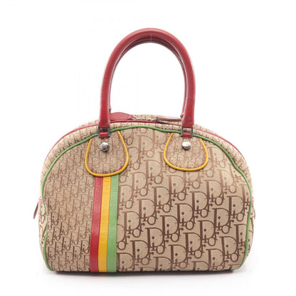 Dior Handbag Rasta Trotter Beige Canvas Leather Mini Boston