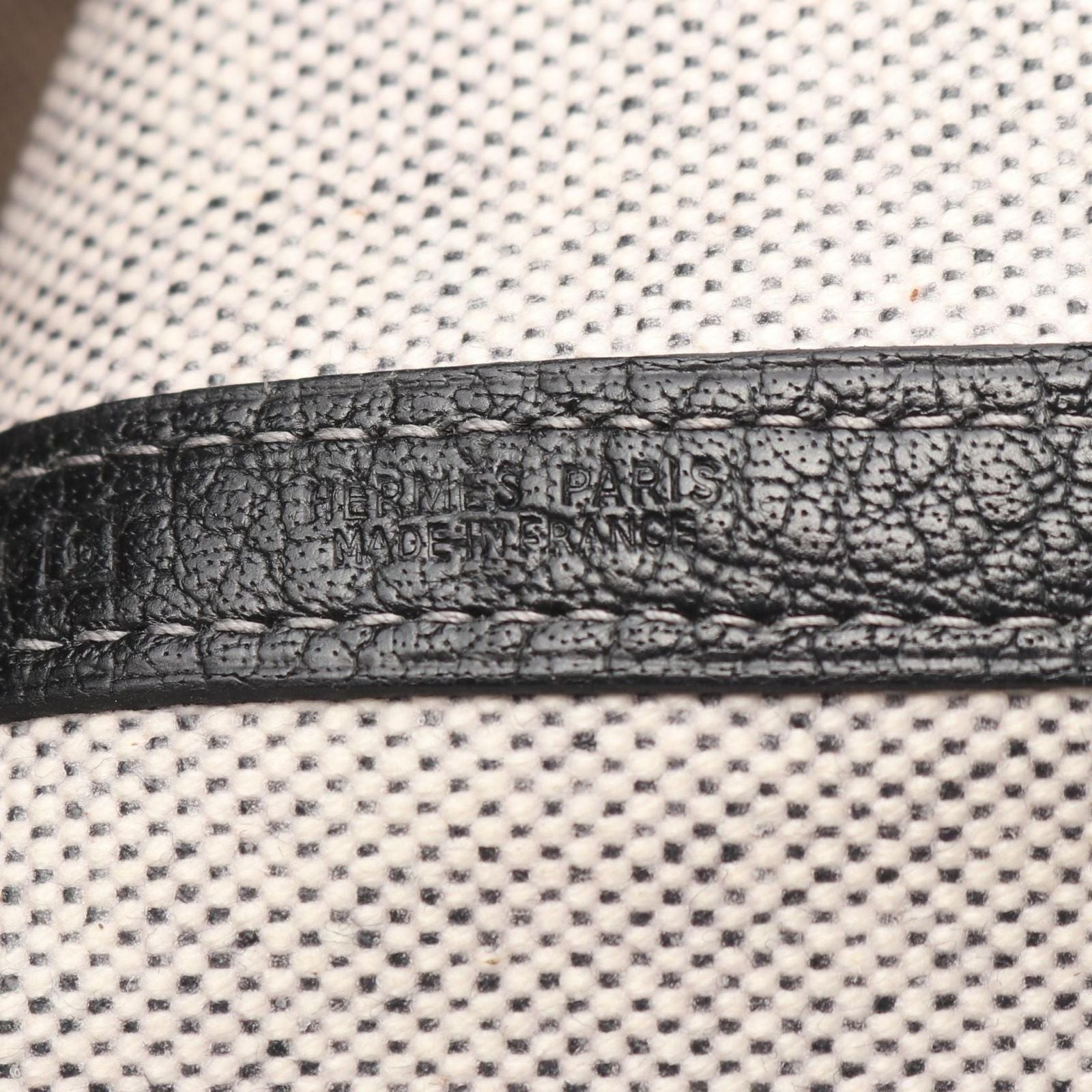 Hermes Tote Garden Party PM Ecru Black — view 4