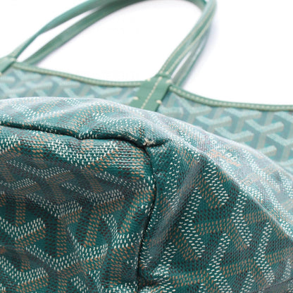 Goyard Tote Saint Louis PM Green Canvas Leather — view 9