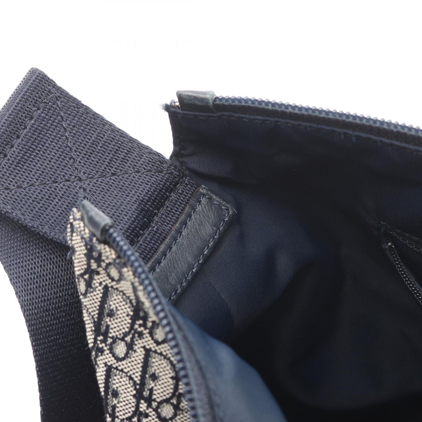 Dior Shoulder Bag Trotter Navy Canvas — view 6