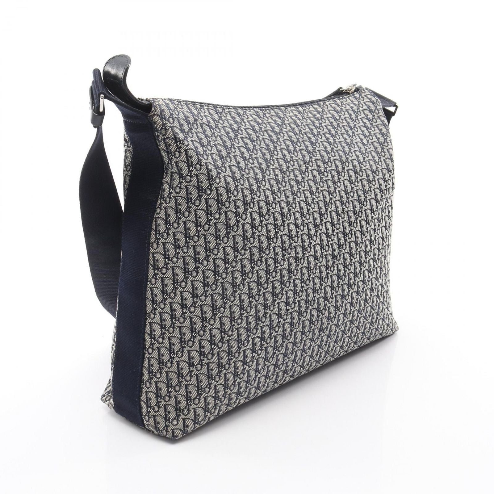 Dior Shoulder Bag Trotter Navy Canvas — view 2