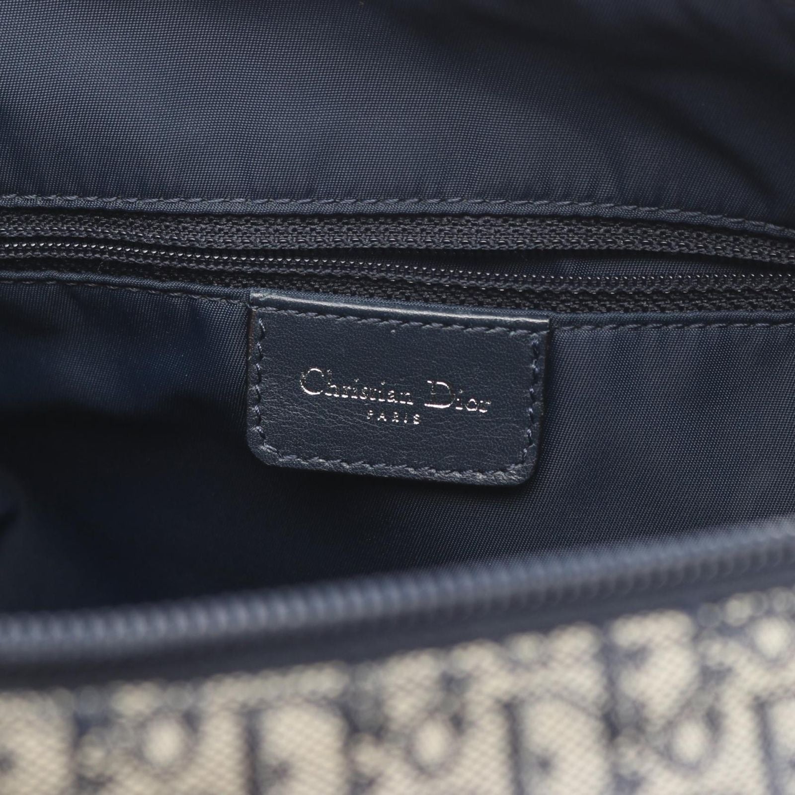 Dior Shoulder Bag Trotter Navy Canvas — view 4