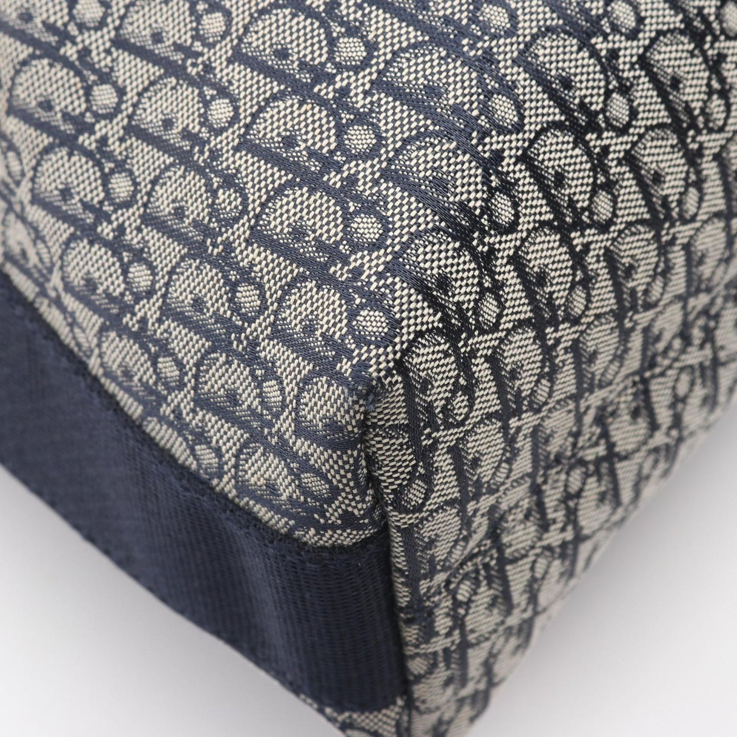 Dior Shoulder Bag Trotter Navy Canvas — view 7