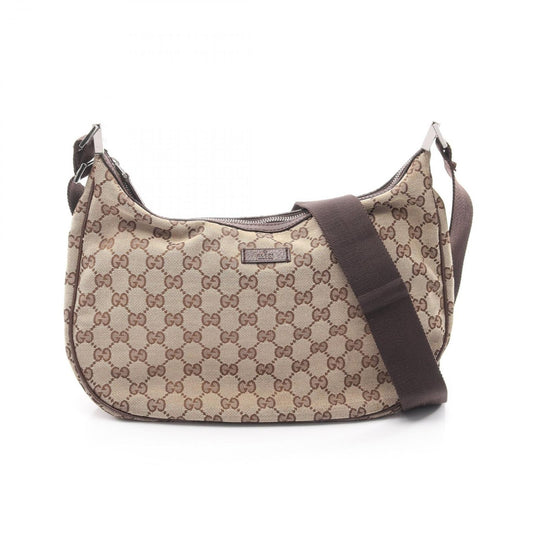 Gucci Shoulder Bag GG Canvas Beige Brown