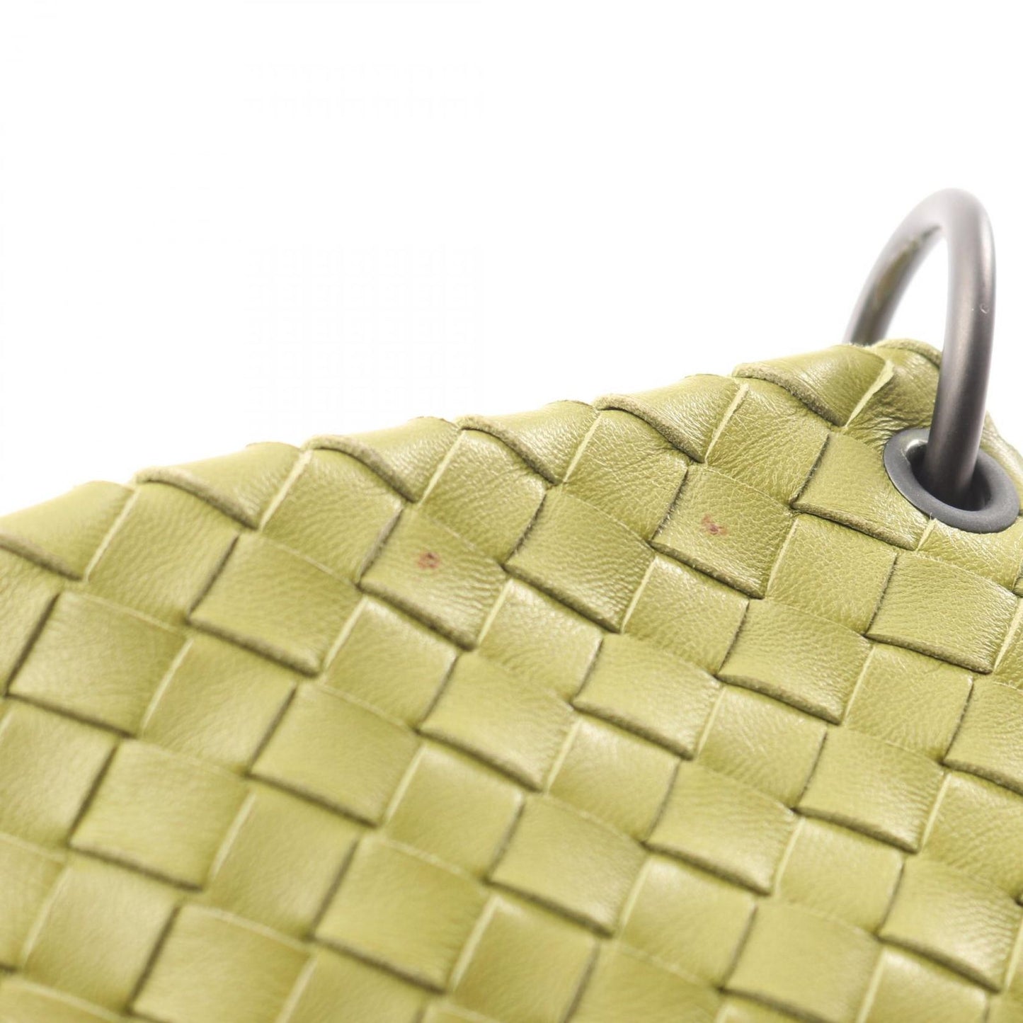 Bottega Veneta Intrecciato Yellow Green Leather Shoulder Bag — view 7
