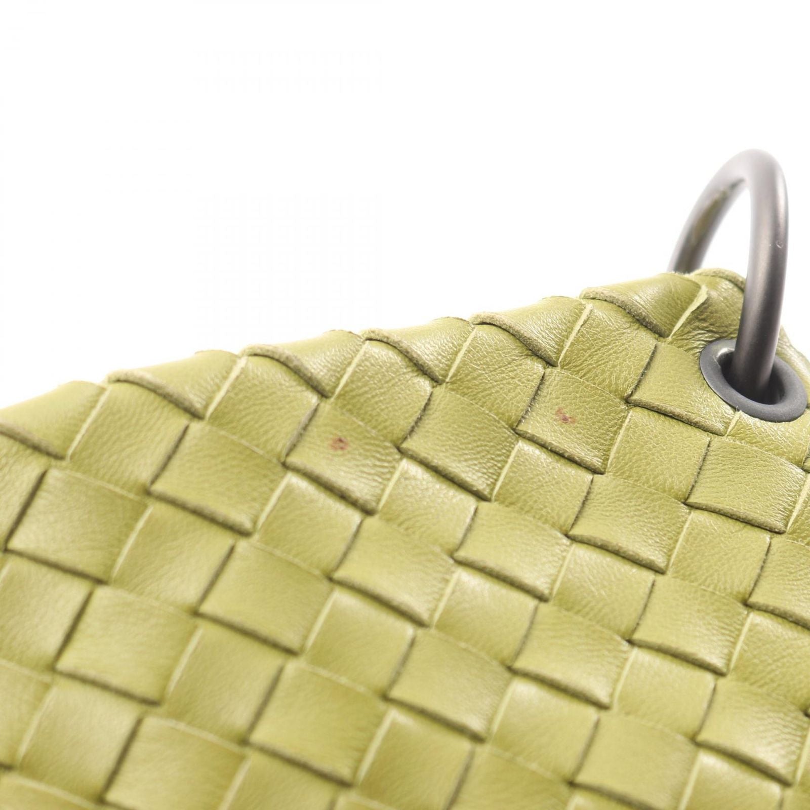 Bottega Veneta Intrecciato Yellow Green Leather Shoulder Bag — view 7