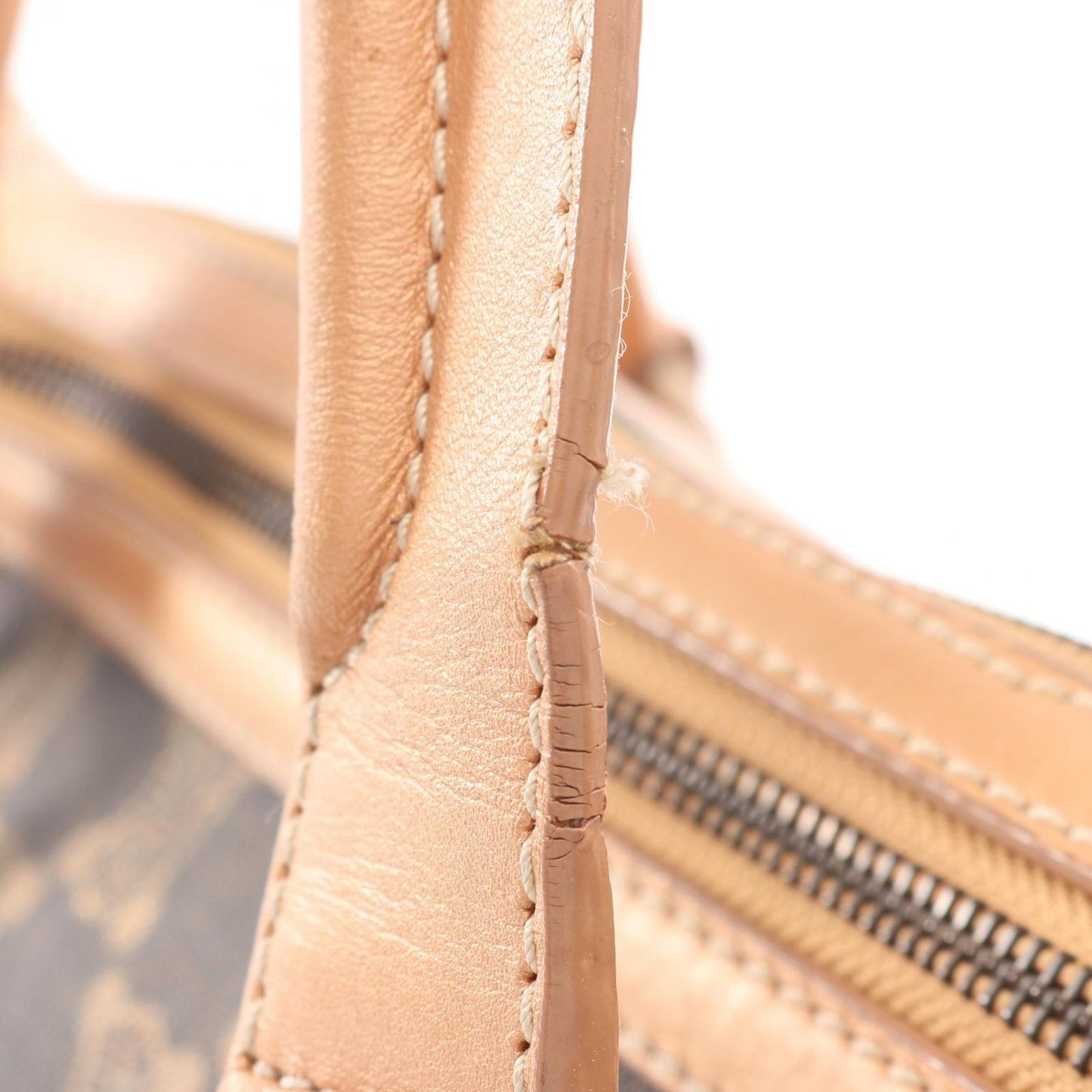 Celine Handbag Paris Macadam Black Rose Gold Canvas Leather — view 5
