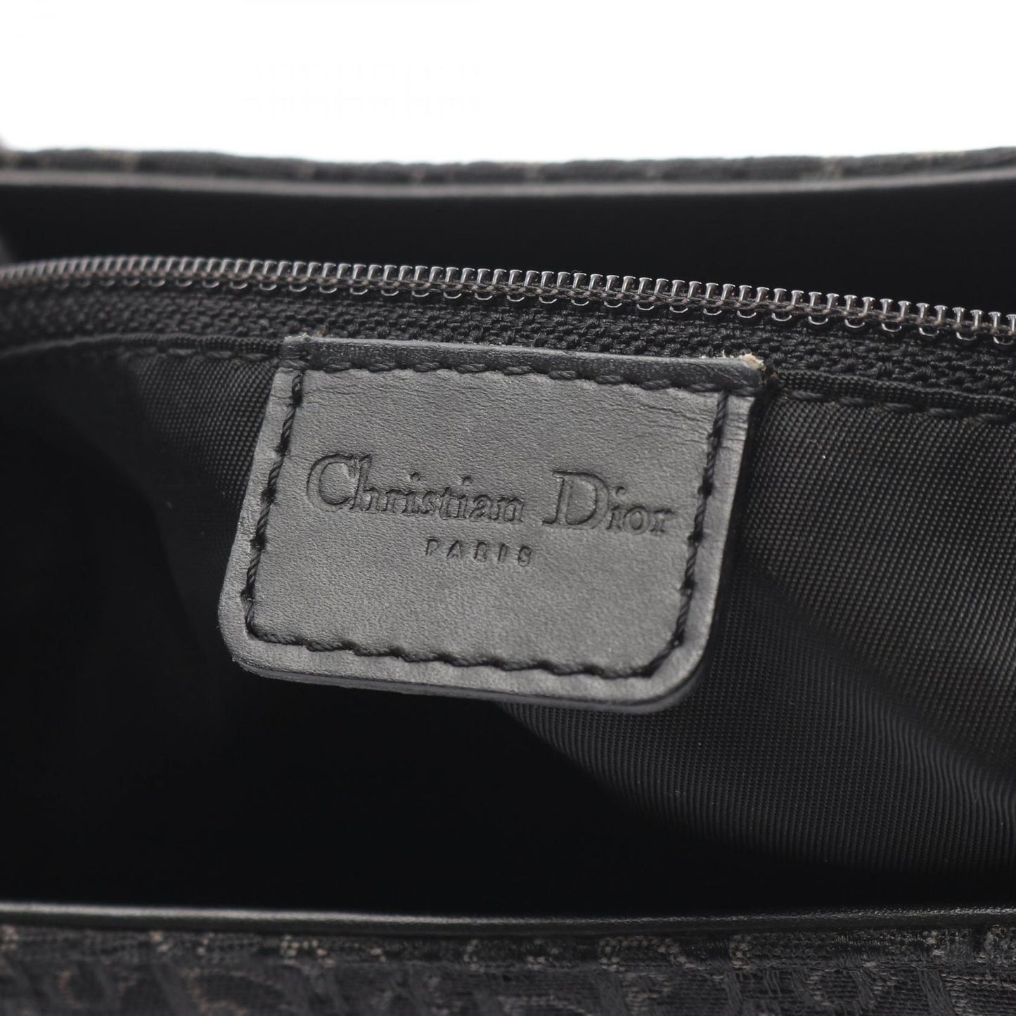 Dior Shoulder Bag Street Chic Trotter Black Canvas Leather — view 4