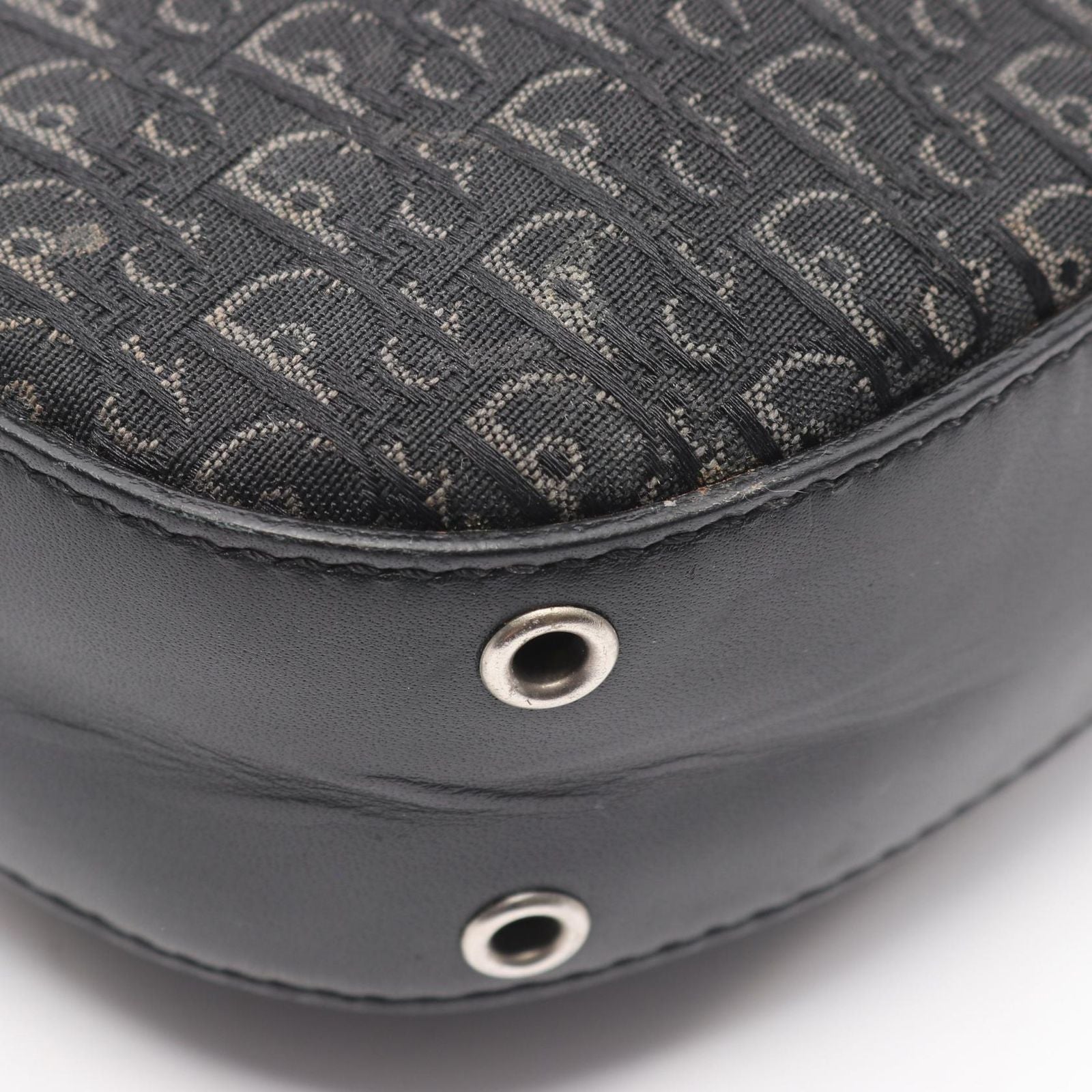 Dior Shoulder Bag Street Chic Trotter Black Canvas Leather — view 5