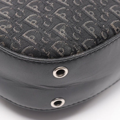 Dior Shoulder Bag Street Chic Trotter Black Canvas Leather — view 5