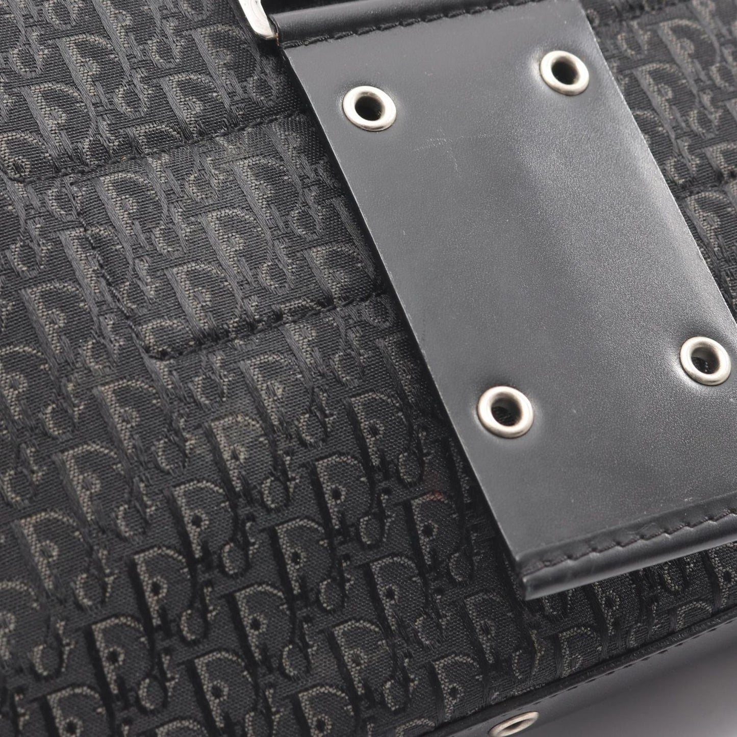 Dior Shoulder Bag Street Chic Trotter Black Canvas Leather — view 8