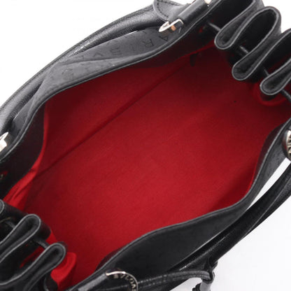 Bvlgari Handbag Logo Mania Black Canvas Leather — view 3