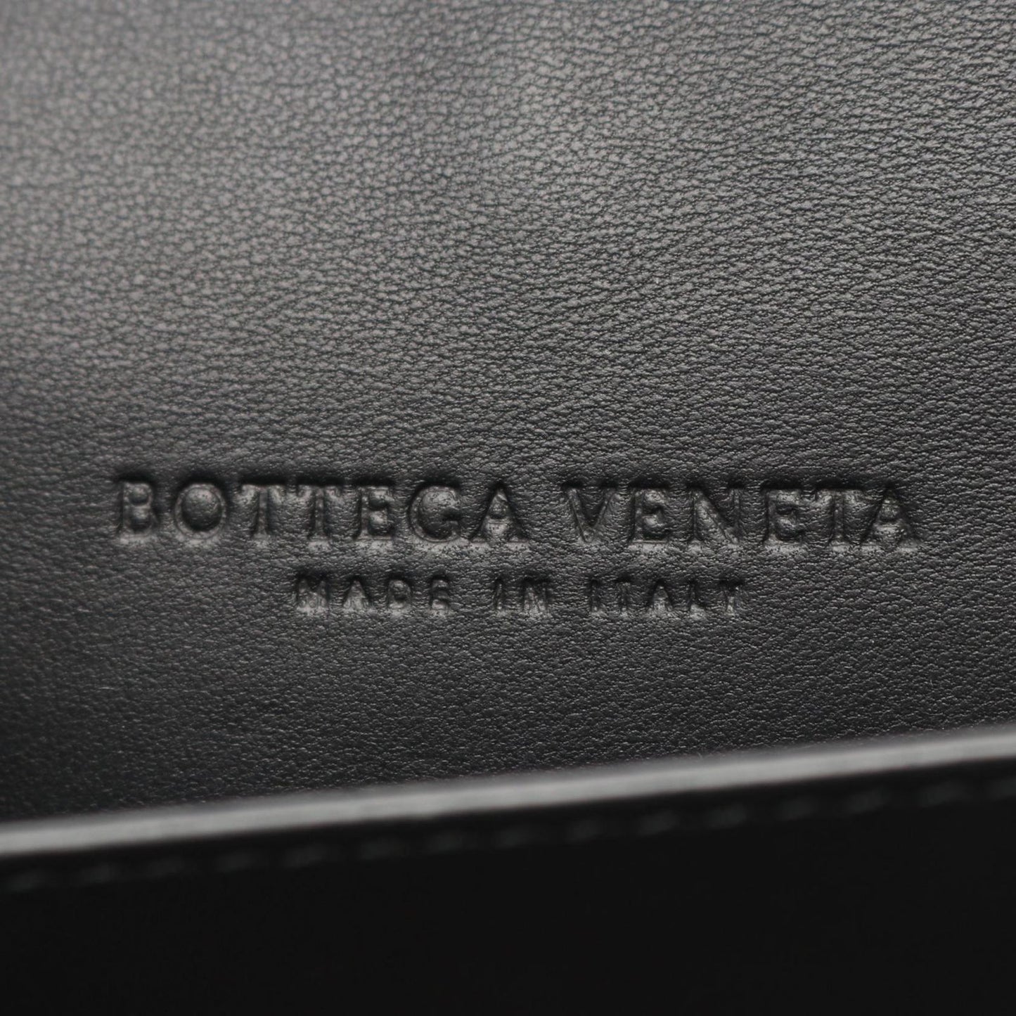 Bottega Veneta Shoulder Bag Intrecciato Papillon Black Gray Leather Chain — view 4