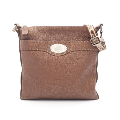 Fendi Shoulder Bag Selleria Blanc Leather