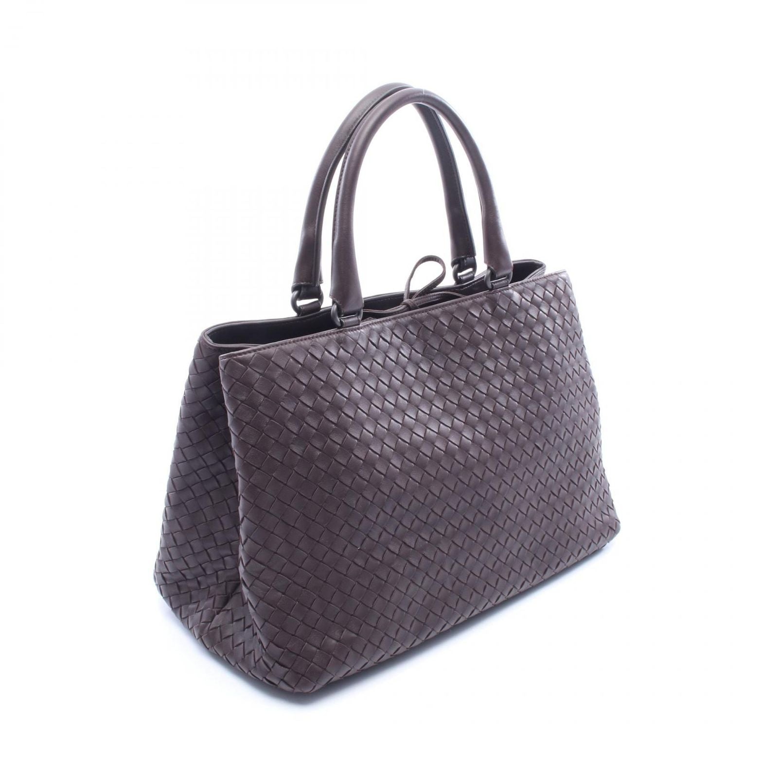 Bottega Veneta Tote Intrecciato Dark Brown Leather — view 2