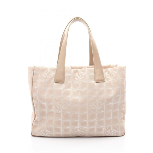 Chanel Tote New Travel Line MM Beige Leather New MM