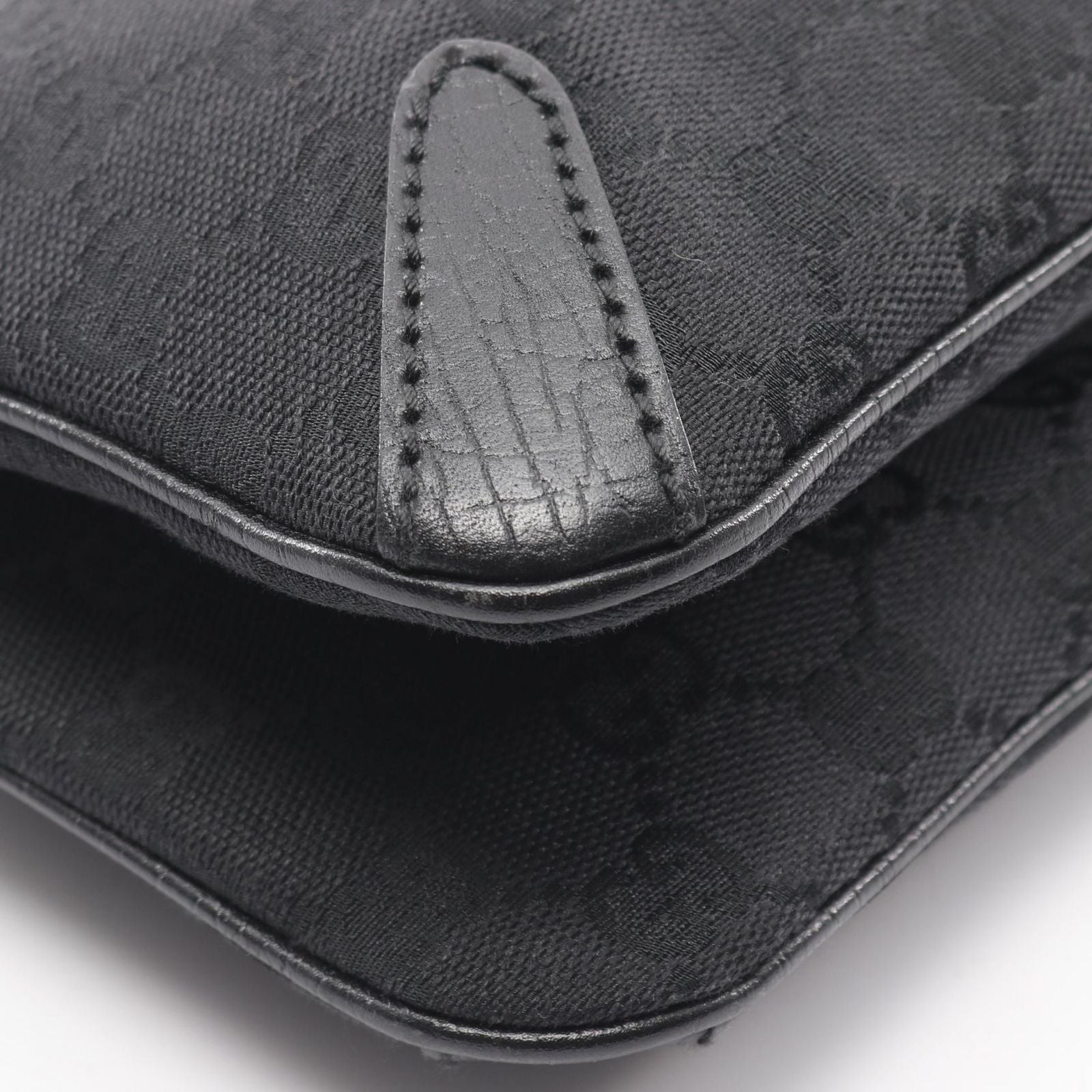 Gucci Tote Horsebit GG Canvas Black — view 7