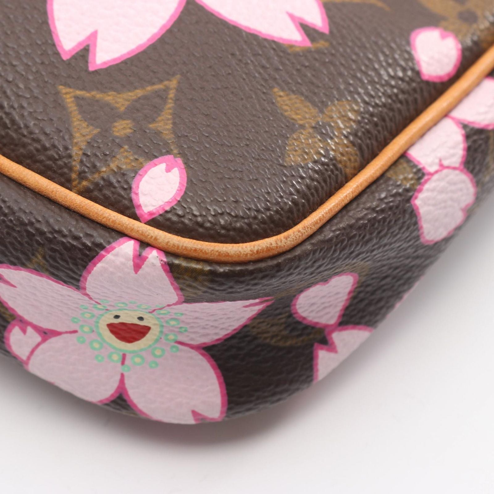 Louis Vuitton Handbag LV TM Pochette Monogram Cherry Blossom Canvas Leather — view 6