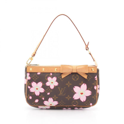 Louis Vuitton Handbag LV TM Pochette Monogram Cherry Blossom Canvas Leather
