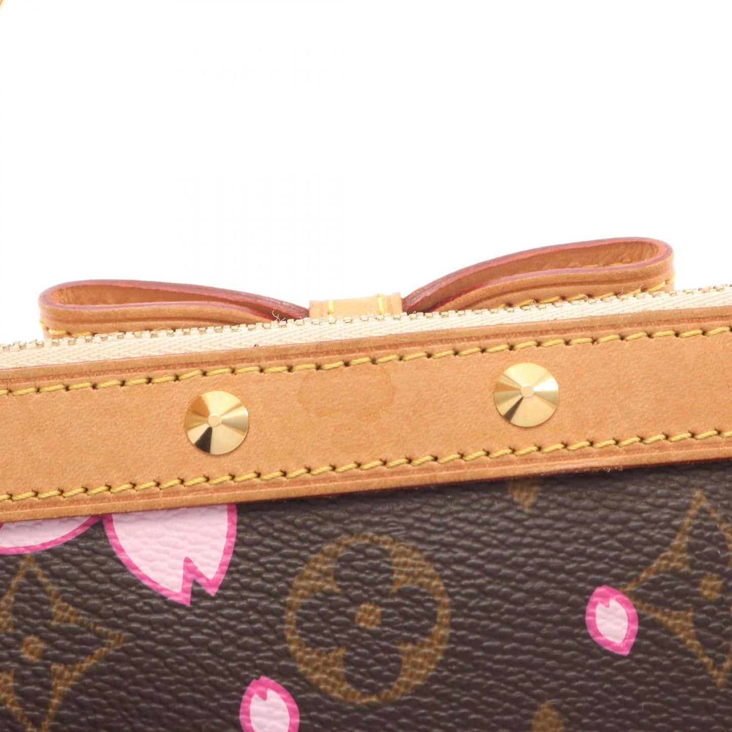Louis Vuitton Handbag LV TM Pochette Monogram Cherry Blossom Canvas Leather — view 8