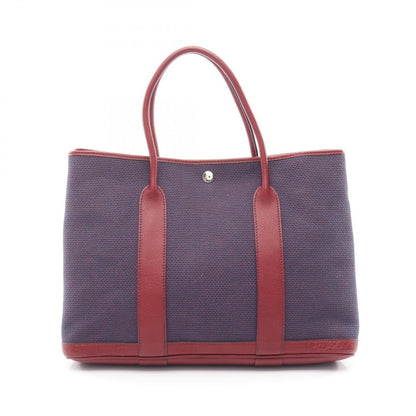 Hermes Tote Garden Party PM Blue Domarte Rouge Ache