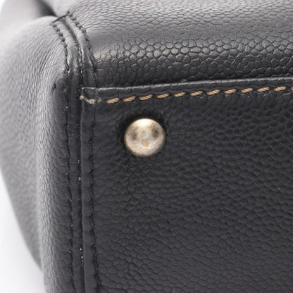Chanel Handbag CC Logo Black Caviar Leather Wild Stitch — view 9
