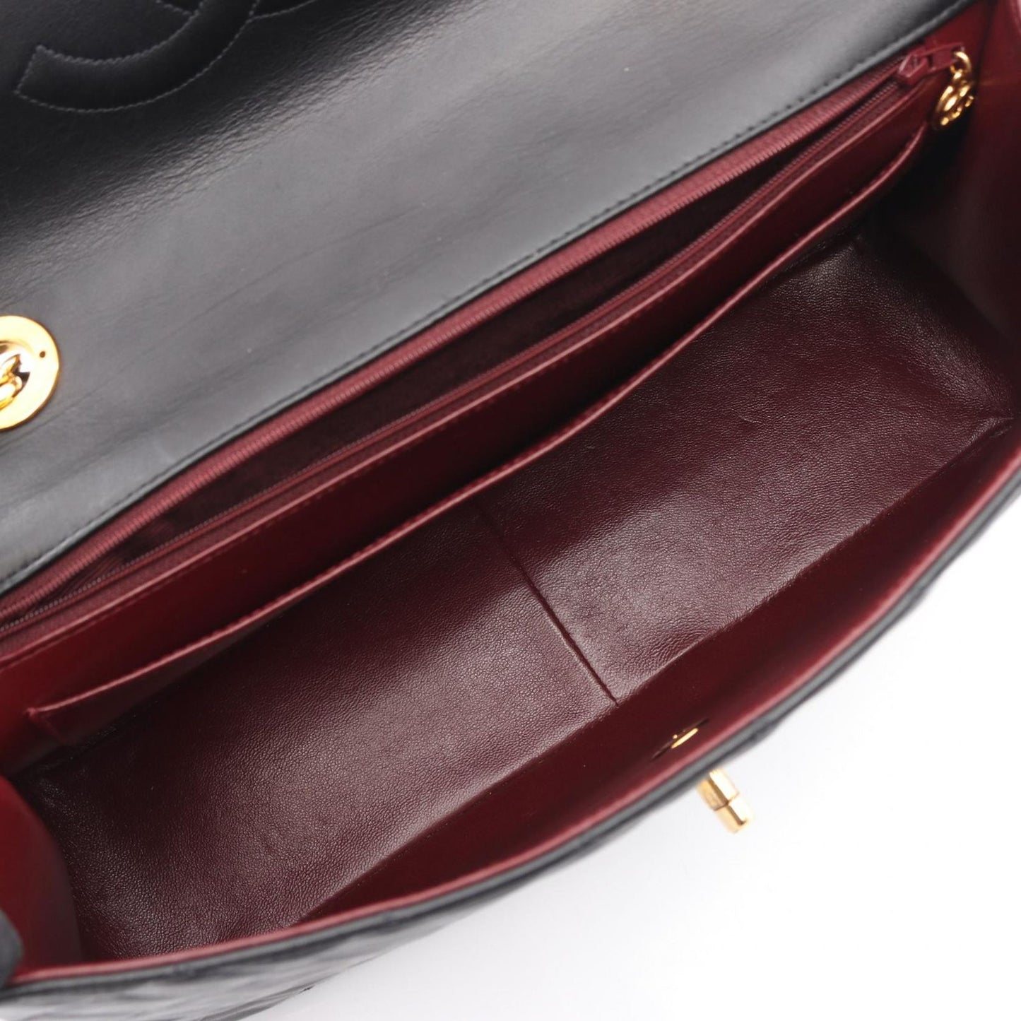 Chanel Shoulder Bag Big Quilted 34 Black Lambskin Big Chain 34 — view 3